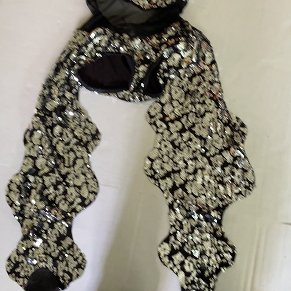 A Wish Come true silver black dance mesh costume S - Picture 5 of 16